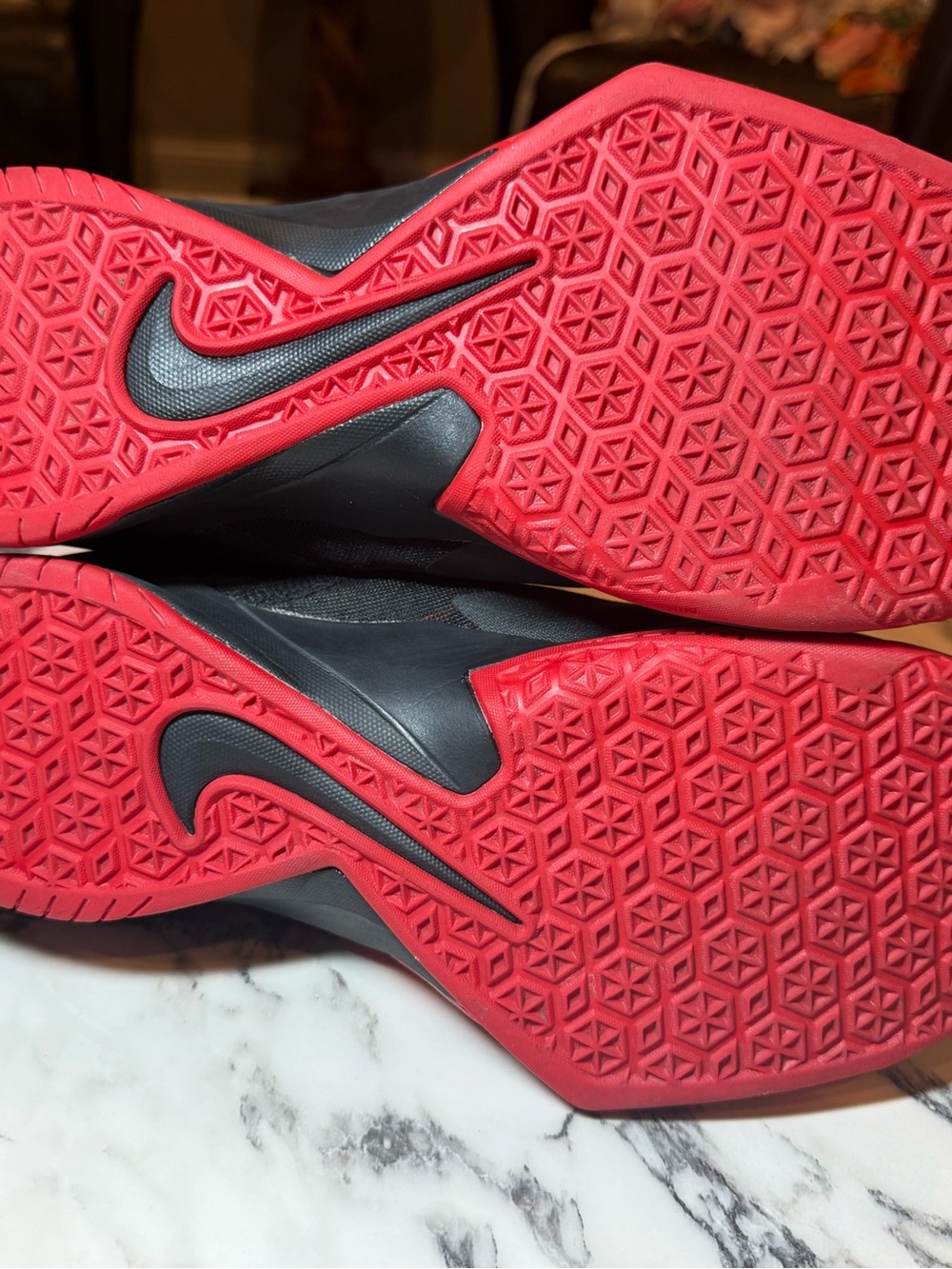 Nike LeBron Zoom Soldier 8 Black University Red Mens Size 9.5 Sneakers - Picture 12 of 13